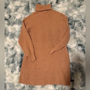 Time and Tru Tan Ribbed Knitwear sweater dress